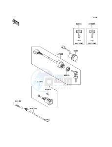 MULE_610_4X4 KAF400AEF EU drawing Ignition Switch