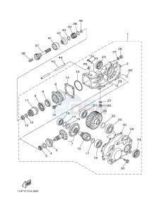 YFM700FWAD YFM7FGPHB GRIZZLY 700 EPS HUNTER (1HP7) drawing DRIVE SHAFT