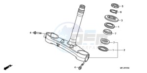 CBR1000RA9 France - (F / ABS CMF REP) drawing STEERING STEM