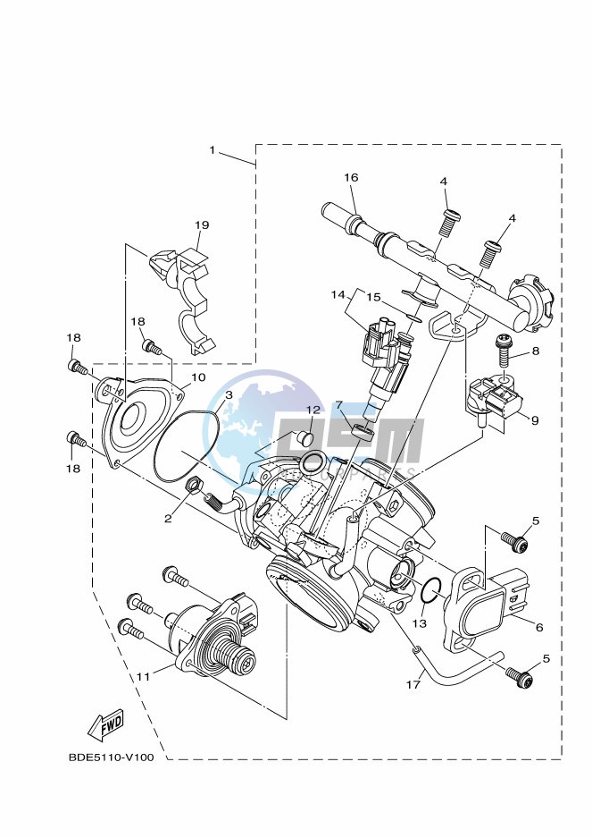 THROTTLE BODY ASSY 1