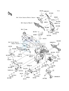 ZR 750 L [Z750 EU] (L7F-L8F) L7F drawing FRAME FITTINGS