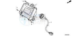 TRX500FM6F TRX500FM Australia - (U) drawing METER