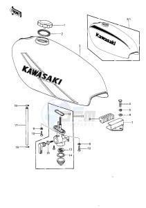 KE 250 B (B1-B3) drawing FUEL TANK