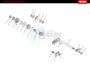 SMX-125-4T-BLACK drawing KICKSTART SHAFT  EURO3