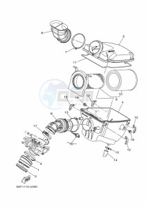 YFM700FWAD GRIZZLY 700 EPS (BLTE) drawing INTAKE