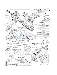 VN 1700 B [VULCAN 1700 VOYAGER ABS] (9FA) B9F drawing CHASSIS ELECTRICAL EQUIPMENT