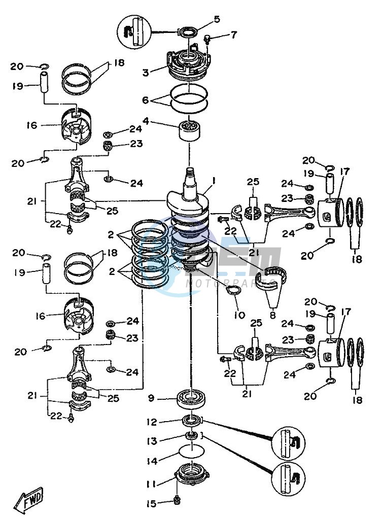 CRANKSHAFT--PISTON