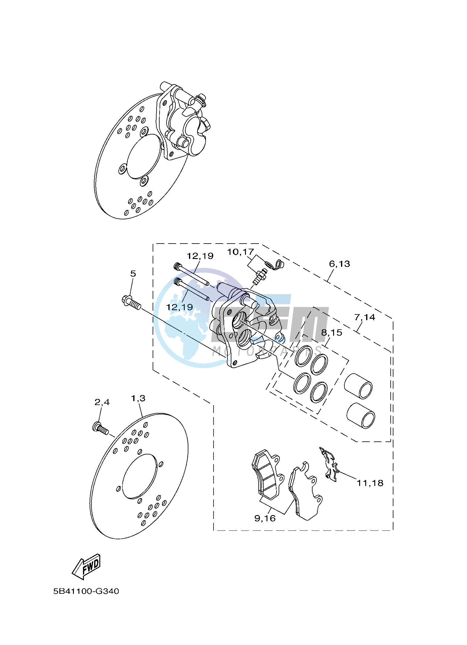 FRONT BRAKE CALIPER