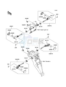 KLX250 KLX250SCF XX (EU ME A(FRICA) drawing Turn Signals