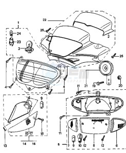 SPEEDAKE - 50 cc drawing HEADLIGHT-TAILLIGHT