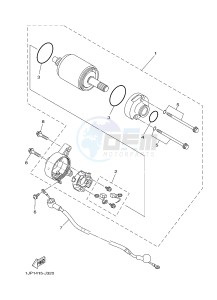 YB125 (2CS1) drawing STARTING MOTOR