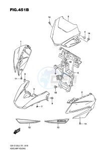 GSX-S125 MLX drawing HEADLAMP HOUSING (GSX-S125MLXL8 P21)