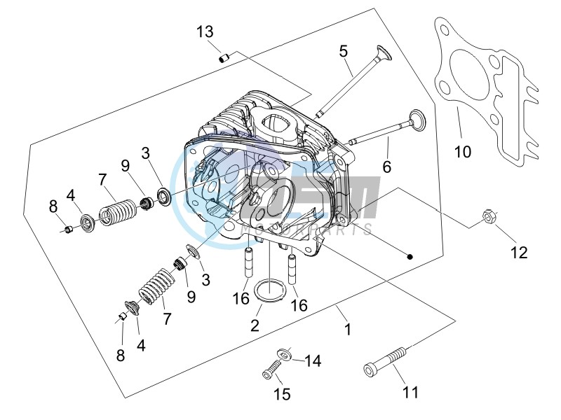 Cilinder head unit - Valve