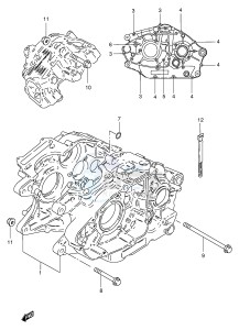 GN250 (E2) drawing CRANKCASE