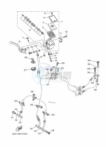 TRACER 900 MTT850 (B5CC) drawing FRONT MASTER CYLINDER