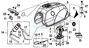 WOLF 300 (L8) EU EURO4 drawing FUEL TANK