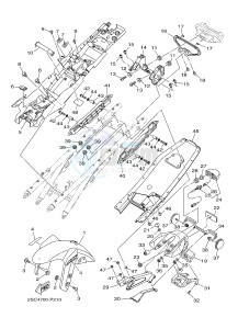 MT09TRA MT-09TRA TRACER 900 (2SCB) drawing FENDER