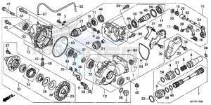 TRX420FPAD TRX420 Europe Direct - (ED) drawing FRONT FINAL GEAR