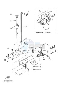 15FMHL drawing PROPELLER-HOUSING-AND-TRANSMISSION-2