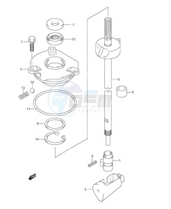 DF 90 drawing Clutch Rod (S/N 680685 & Older)