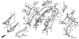 XL1000VB drawing SEAT COWL/SIDE COVER