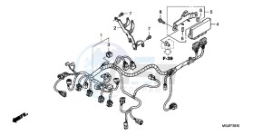 CBF1000FB drawing SUB HARNESS