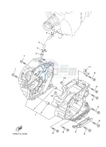 YBR125E (BN96) drawing CARTER CRANKCASE