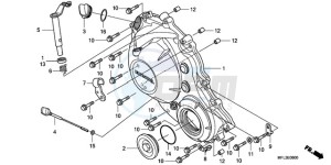 CBR1000RA9 Korea - (KO / ABS MME) drawing RIGHT CRANKCASE COVER