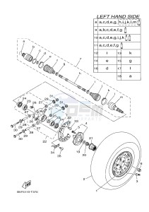 YXE700 YXE70WPAJ WOLVERINE R (B3D2) drawing REAR WHEEL