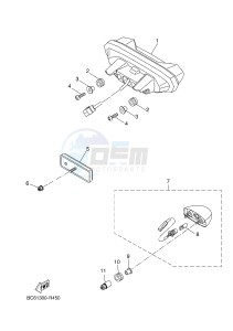 MTT690-U MT-07 TRACER TRACER 700 (BC62 BC62 BC62 BC62 BC62) drawing TAILLIGHT