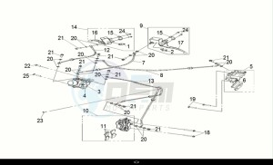 CRUISYM a 125i ABS (LV12W2-EU) (E5) (M1) drawing FR.-RR. BRAKE