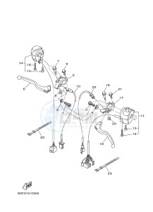 YBR125E (4P2G 4P2H 4P2J) drawing HANDLE SWITCH & LEVER 2