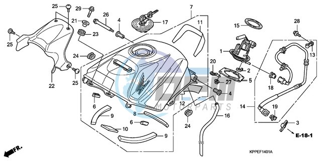 FUEL TANK (CBR125RW7/RW9/RWA)