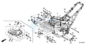 CRF1000DG CRF1000 - Africa Twin - Dual Clutch Europe Direct - (ED) drawing FRAME BODY