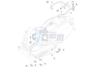 PRIMAVERA 50 4T-3V NOABS E4 (EMEA) drawing Side cover - Spoiler