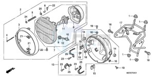 CBF600N9 France - (F / CMF) drawing HEADLIGHT (CBF600N/NA)