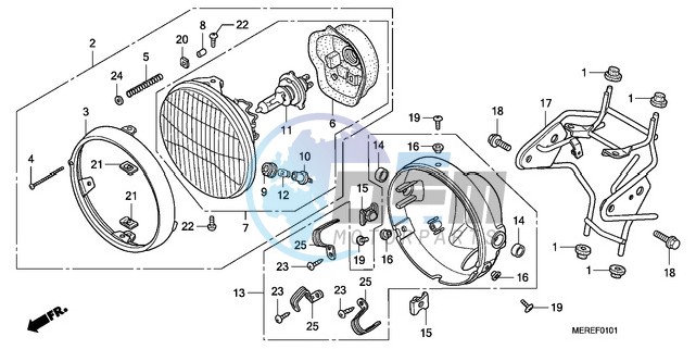 HEADLIGHT (CBF600N/NA)