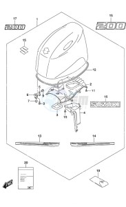 DF 200AP drawing Engine Cover