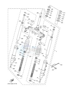 YW125CB BW'S 125 (37D7) drawing FRONT FORK