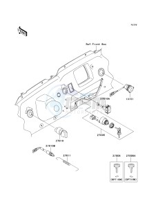 KRF 750 K [TERYX 750 FI 4X4 LE] (K9F) K9F drawing IGNITION SWITCH