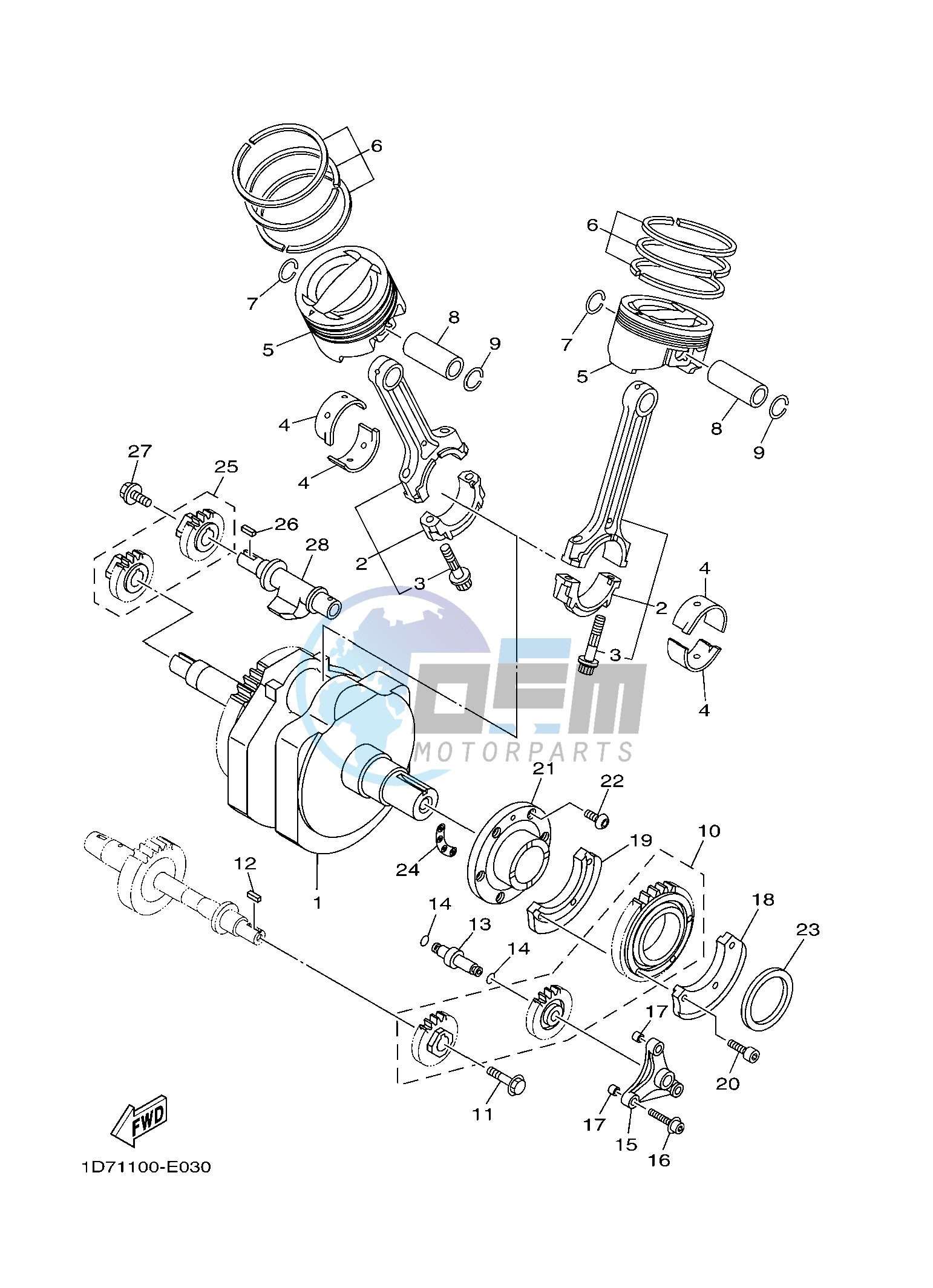 CRANKSHAFT & PISTON