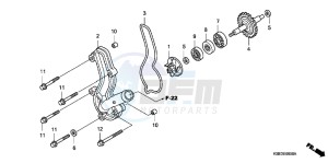 CRF150RBC drawing WATER PUMP