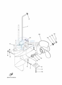 FT8GEP drawing PROPELLER-HOUSING-AND-TRANSMISSION-2