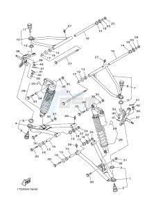 YFZ450R YFZ45YSSG YFZ450R SPECIAL EDITION (1TDT) drawing FRONT SUSPENSION & WHEEL