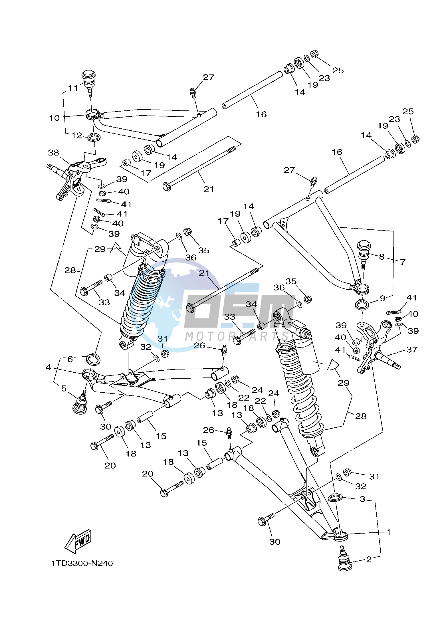 FRONT SUSPENSION & WHEEL