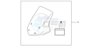 NC700SAC drawing KIT WINDSCREEN