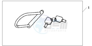 FJS400D9 F / CMF 2F drawing HONDA U-LOCK