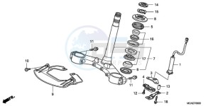 GL1800A Australia - (U) drawing STEERING STEM