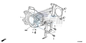 SH125ADE SH125AD UK - (E) drawing CYLINDER