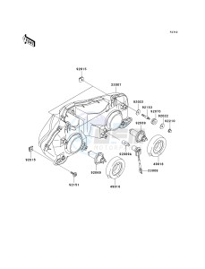 ZX 600 J [ZZR600] (J6F-J8F) J8F drawing HEADLIGHT-- S- -